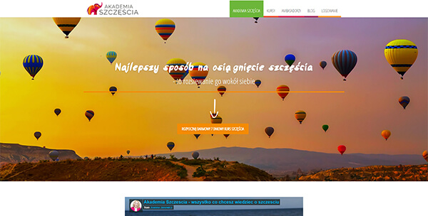 Sklep z kursami online.